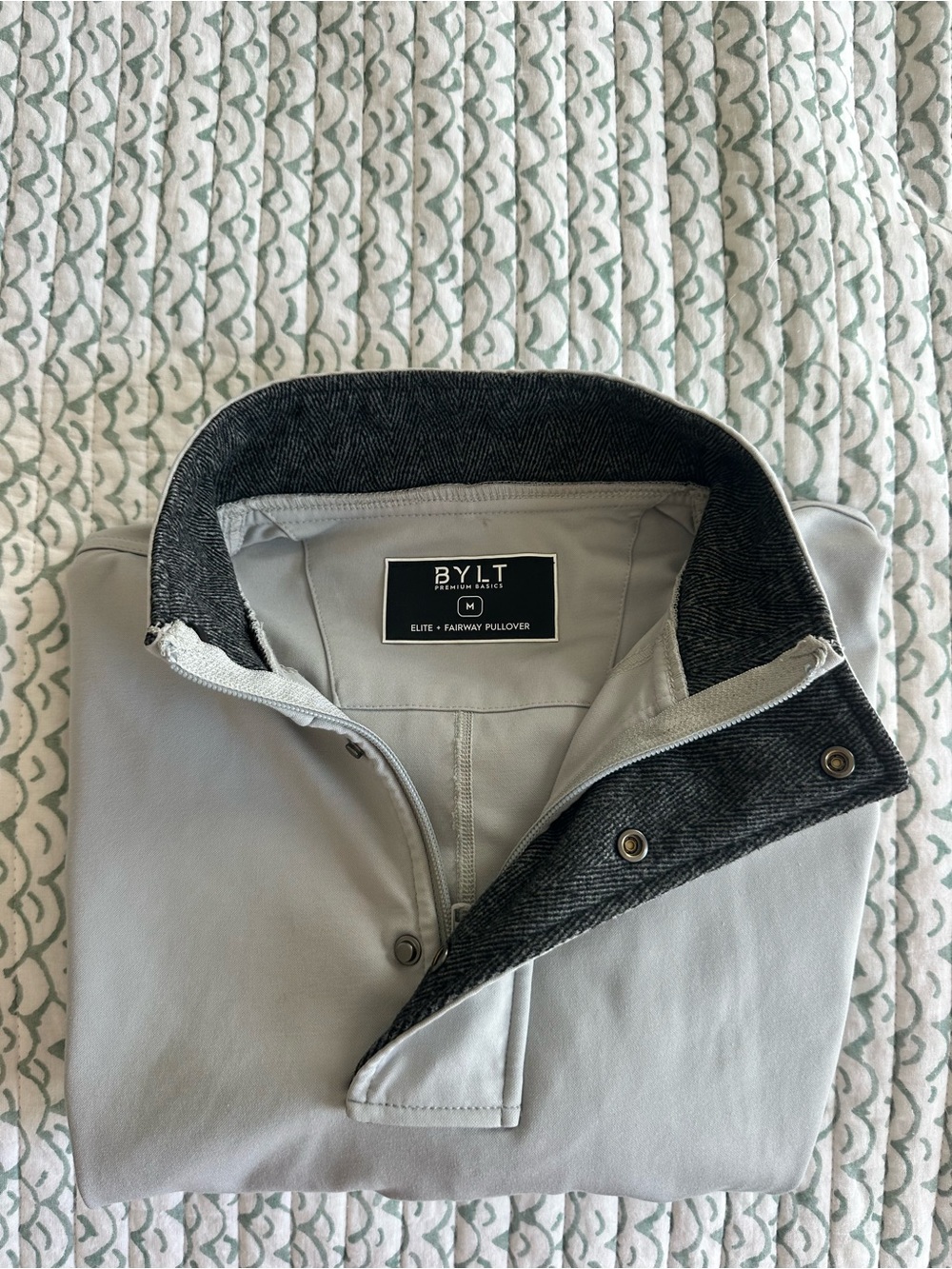 Men's Light Gray Elite Fairway Pullover
